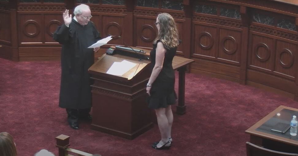 Christina F. Gomez swearing in